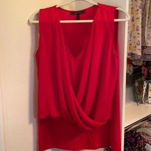 Chiffon sleeveless tunic blouse